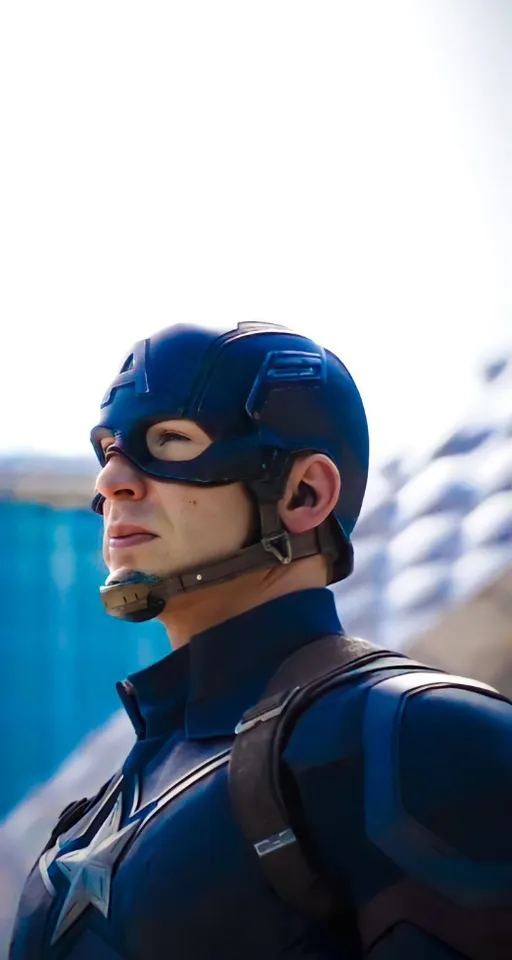 a man in a captain america costume with a cigarette in his mouth