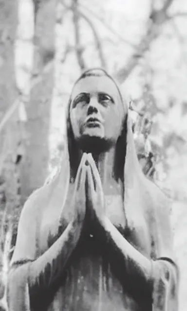 a black and white photo of a woman meditating. face, people in nature, gesture, black-and-white, art, happy, chest, monochrome photography, monochrome, sculpture