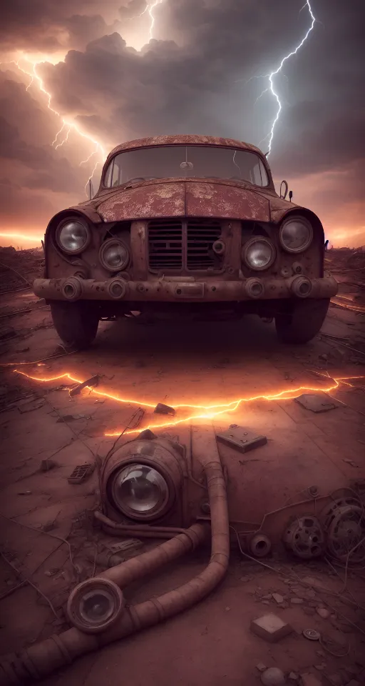 automotive parking light, vehicle, car, sky, automotive lighting, hood, tire, lightning, light, wheel