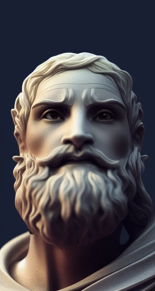 a statue of a man with a beard