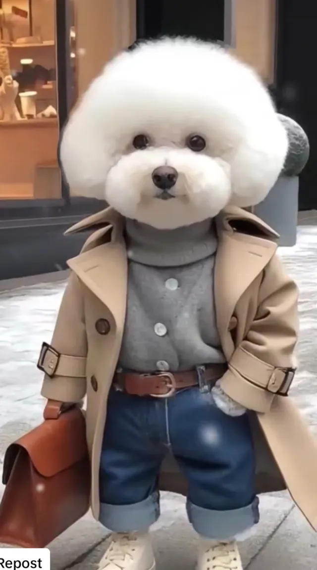 a teddy bear dressed in a coat and boots