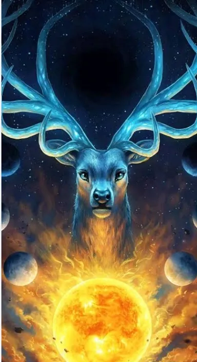 add a space station in orbit around the deer