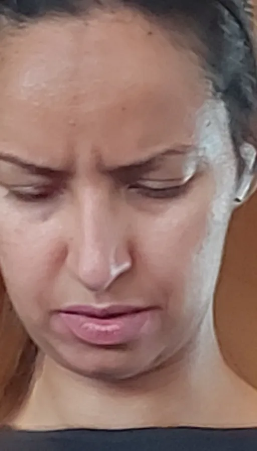 a close up of a person with a cell phone