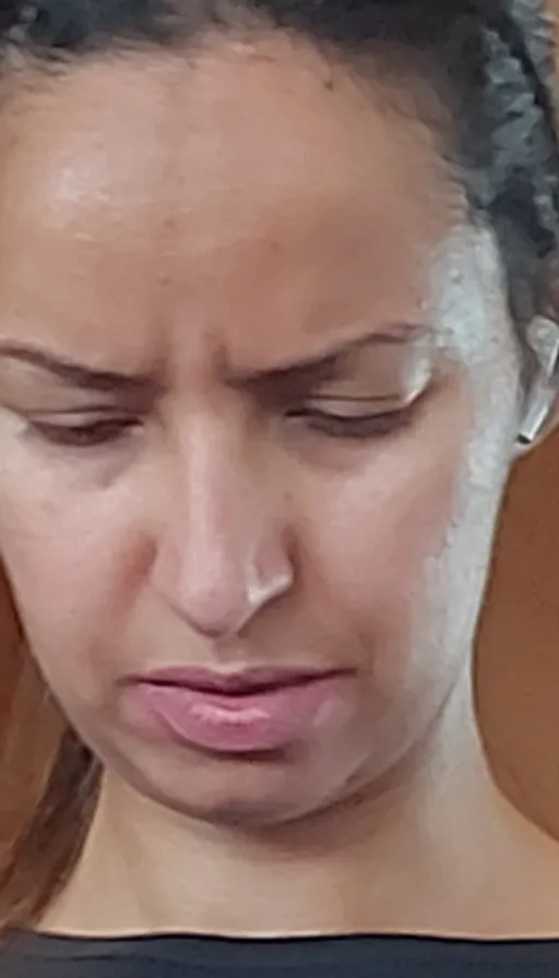 a close up of a person with a cell phone