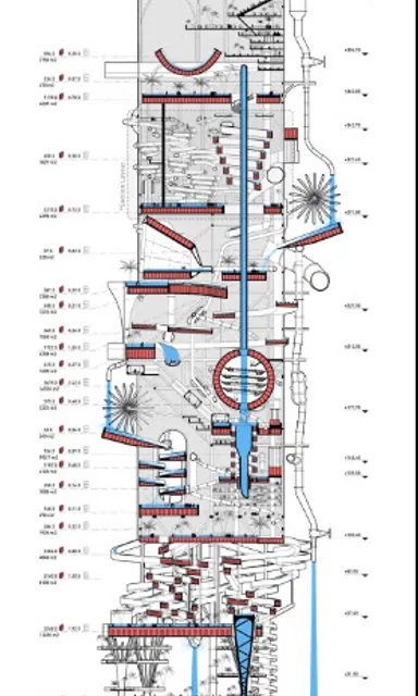 a drawing of a plan of a building