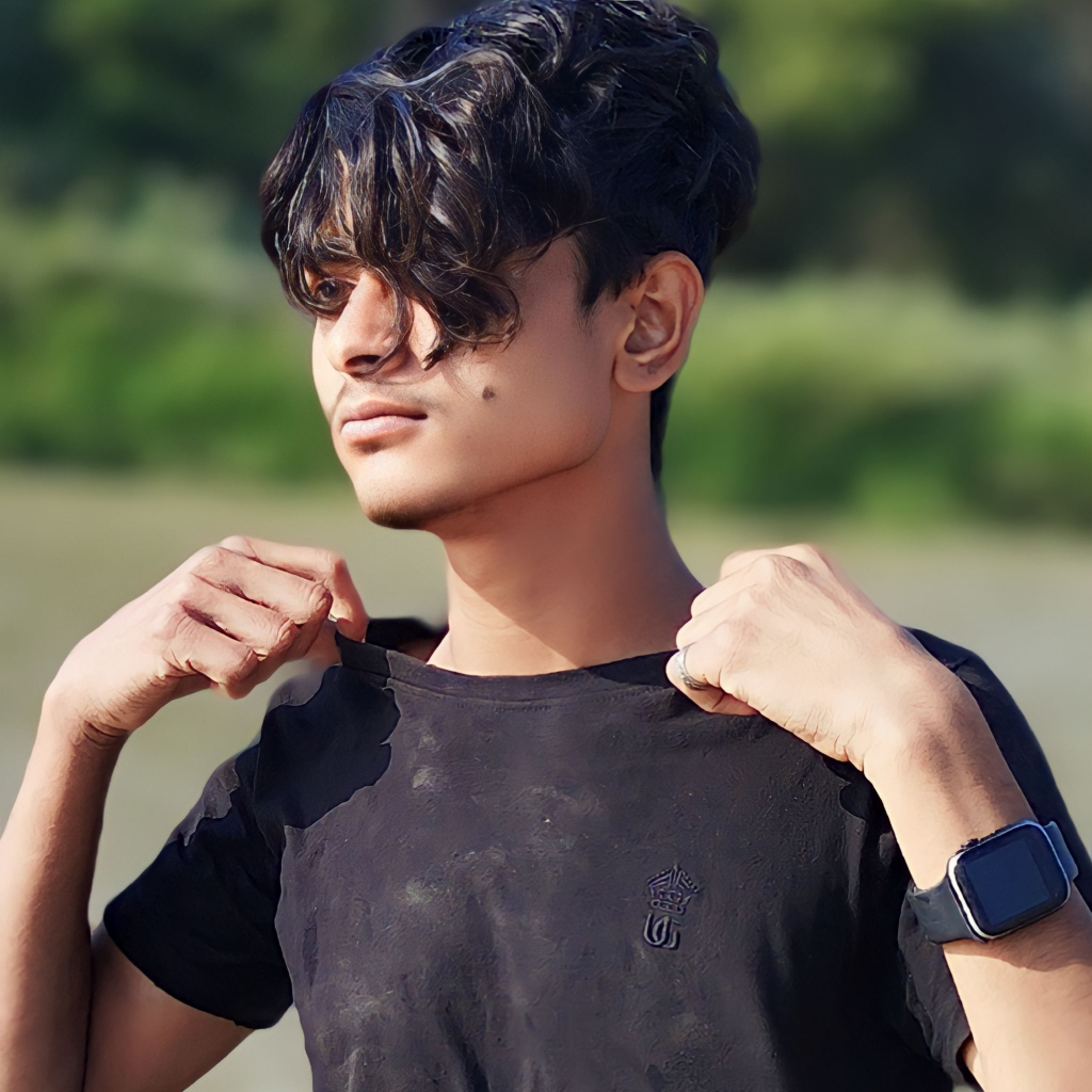 a young man with a watch on his wrist