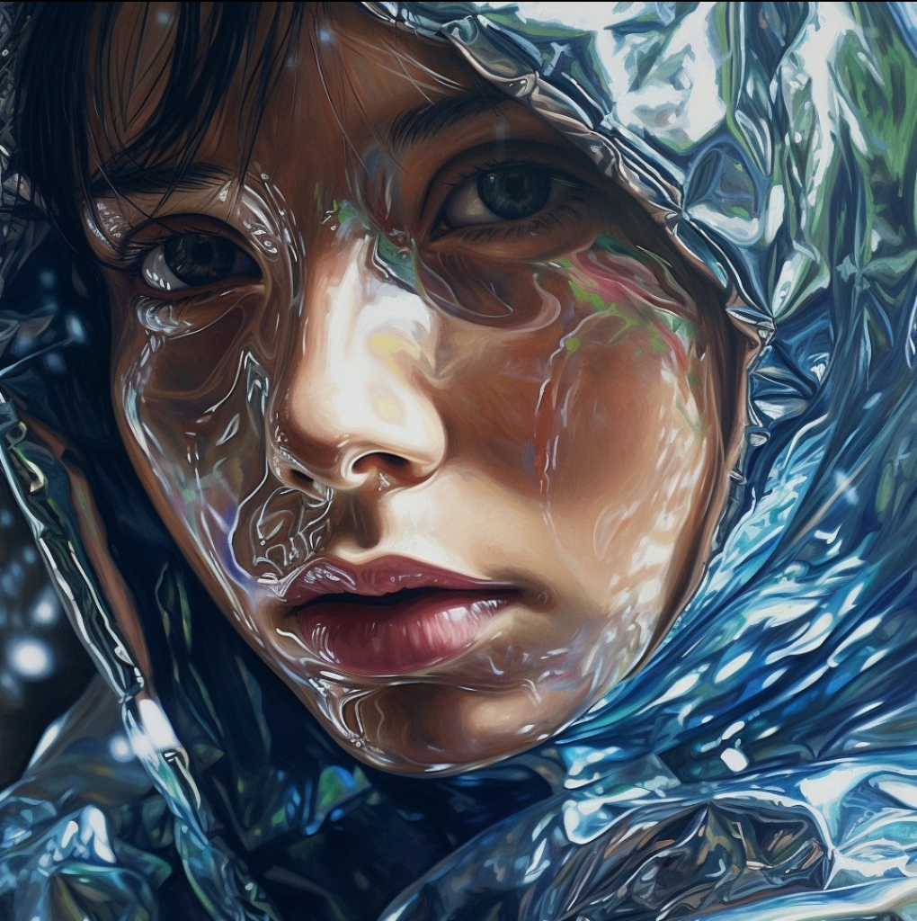 a close up of a person with a hood on