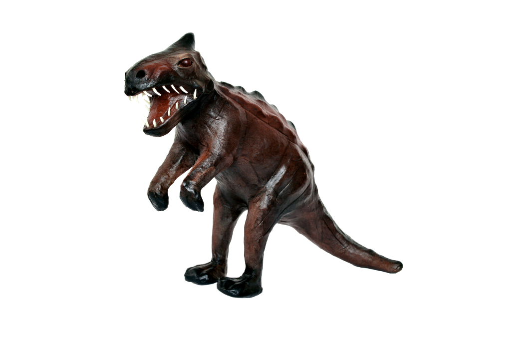 toy, jaw, mythical creature, sculpture, carnivore, dinosaur, terrestrial animal, animal figure, extinction, snout