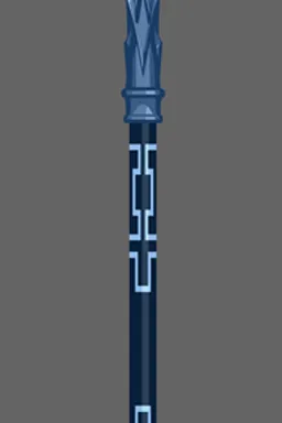 a blue and white baseball bat on a gray background